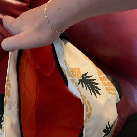 New! ETidy Large Foldable Pineapple Beach Bag Tote W/Pouch Waterproof Sandproof - Picture 11 of 14